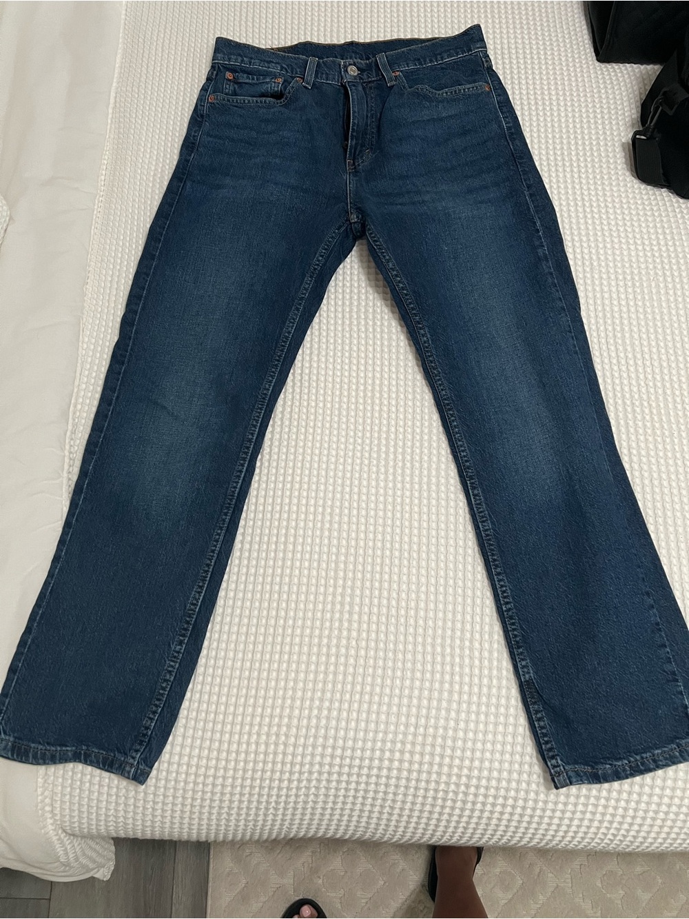 Levi's 505 Women’s/Men's Dark Indigo Relaxed Jeans